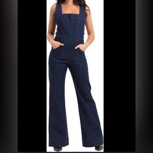 VOODOO VIXEN Playsuit S Everly Denim Jumpsuit